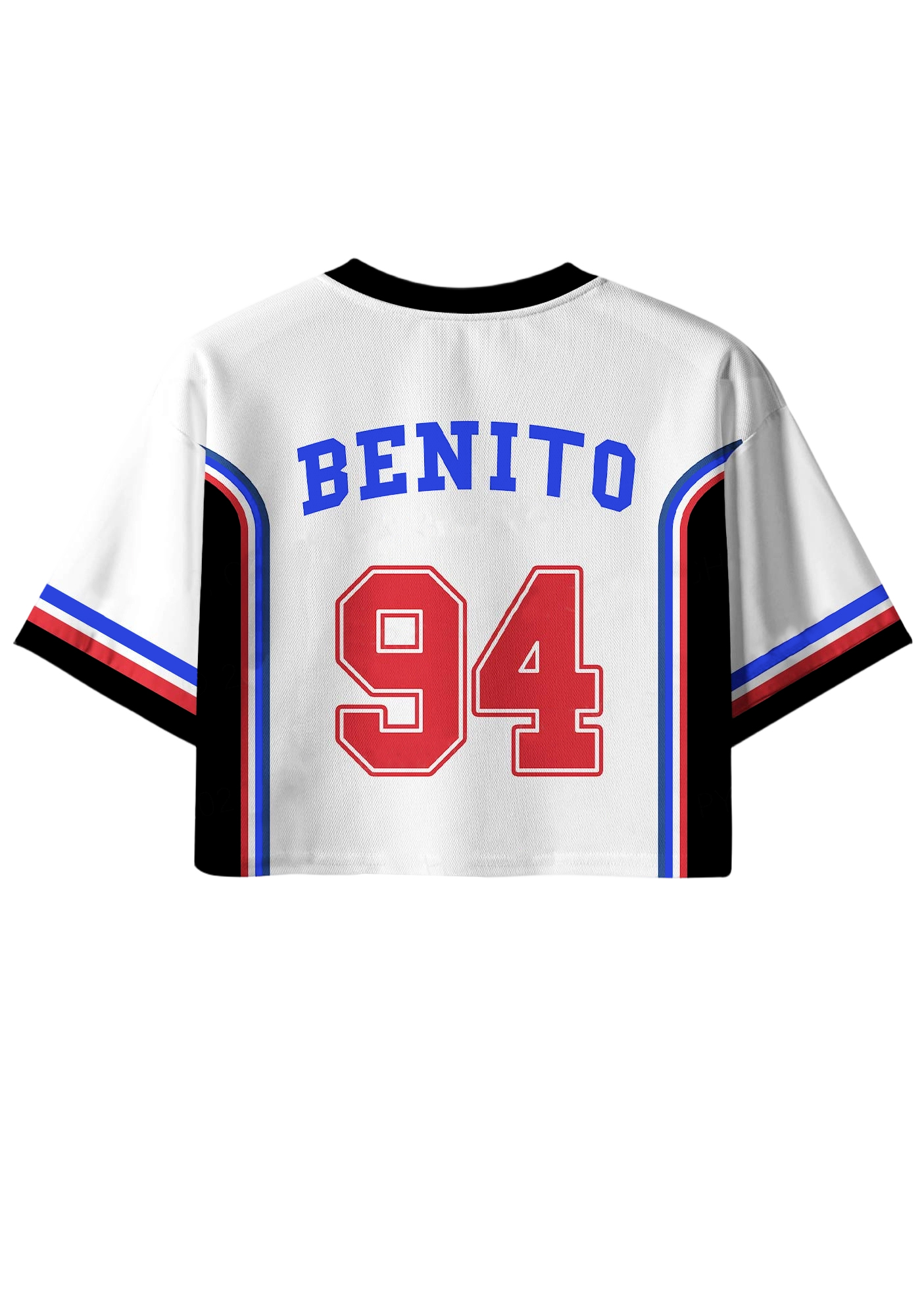Team Bunny Y2K Crop Sport Jersey Shirt