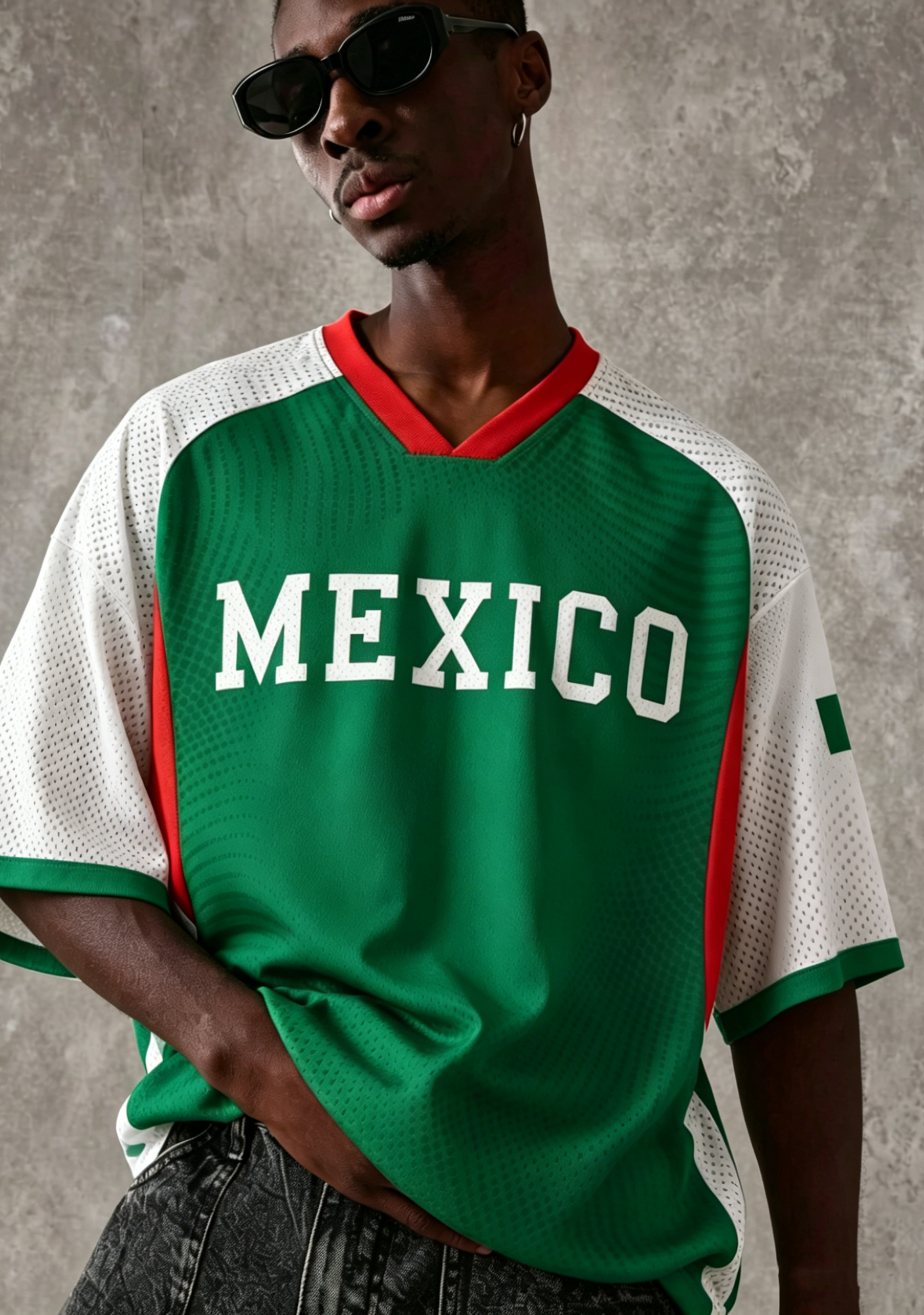 Retro Mexico National Team Fan Mesh Jersey Shirts