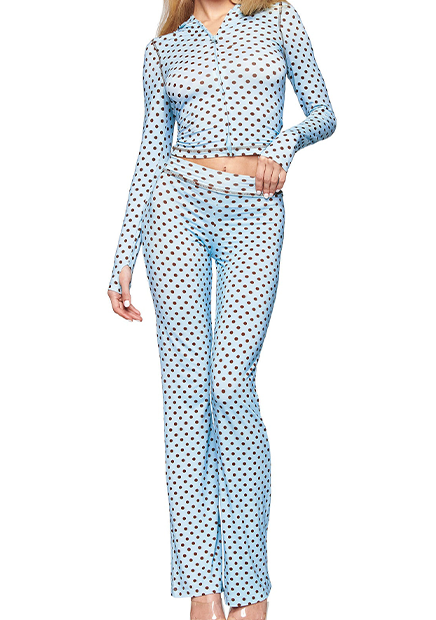 Baddie Style Slim Fit 2 Piece Y2K Zip Up Tracksuit