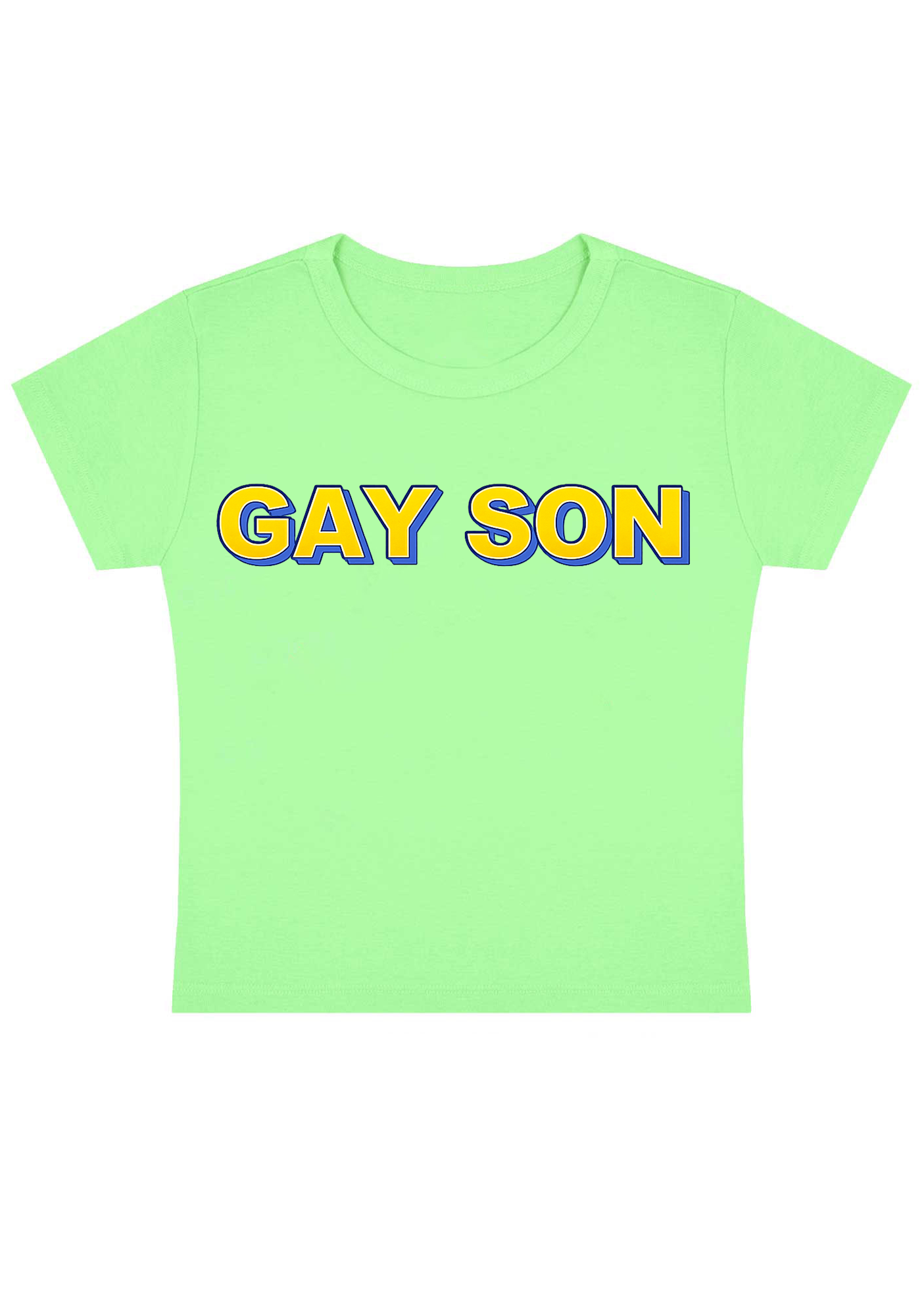 Gay Son Y2K Baby Tee