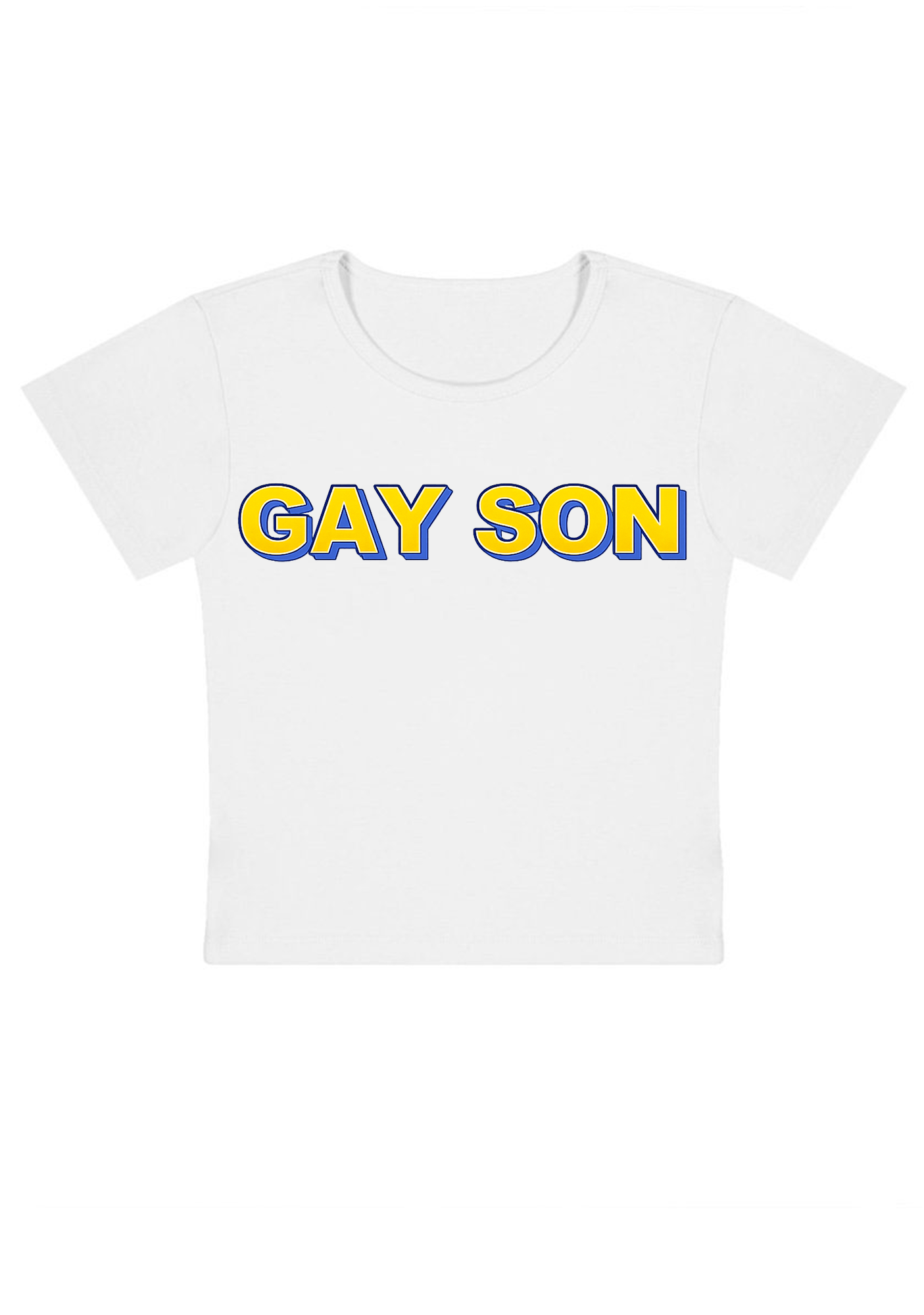 Gay Son Y2K Baby Tee