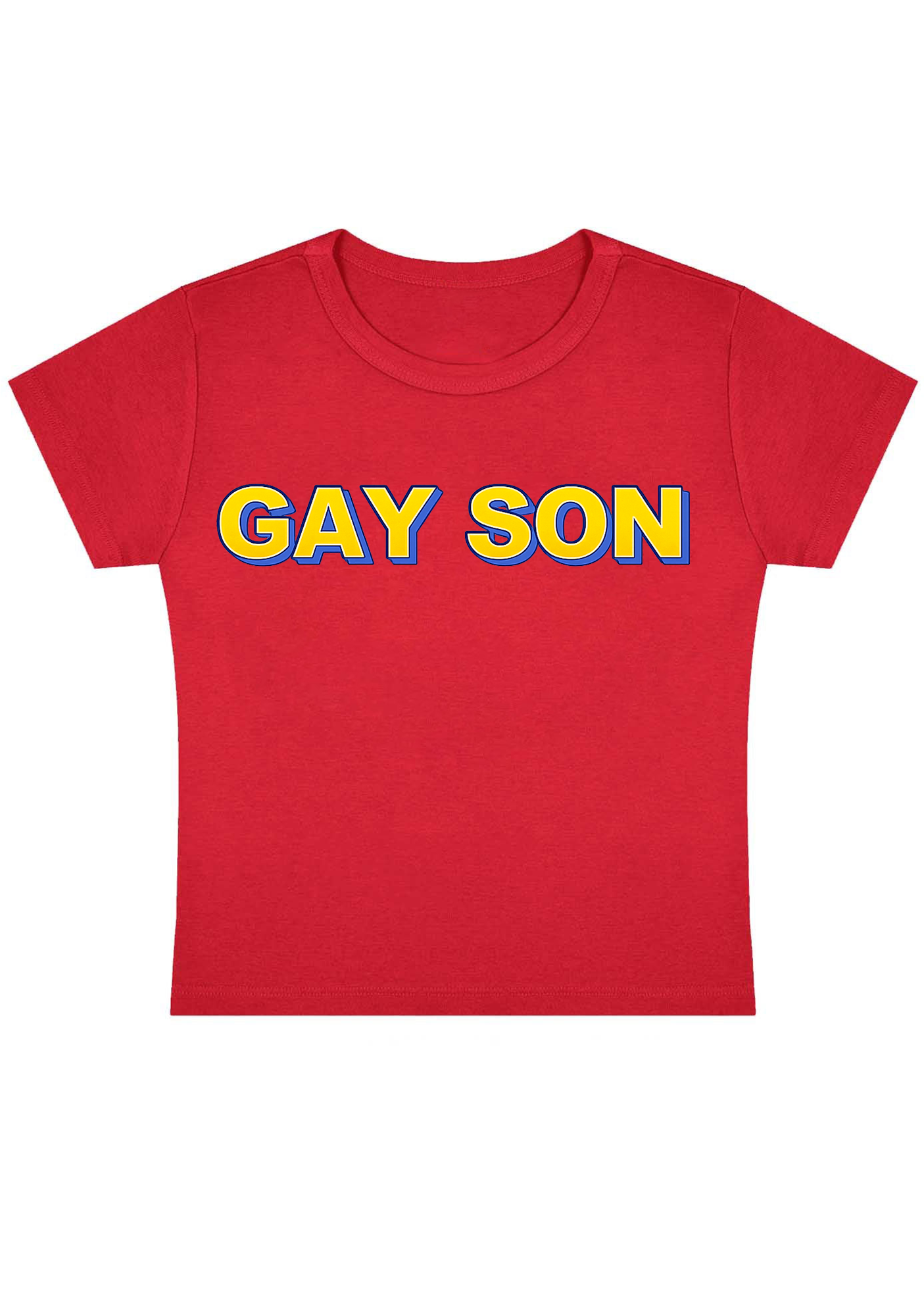 Gay Son Y2K Baby Tee