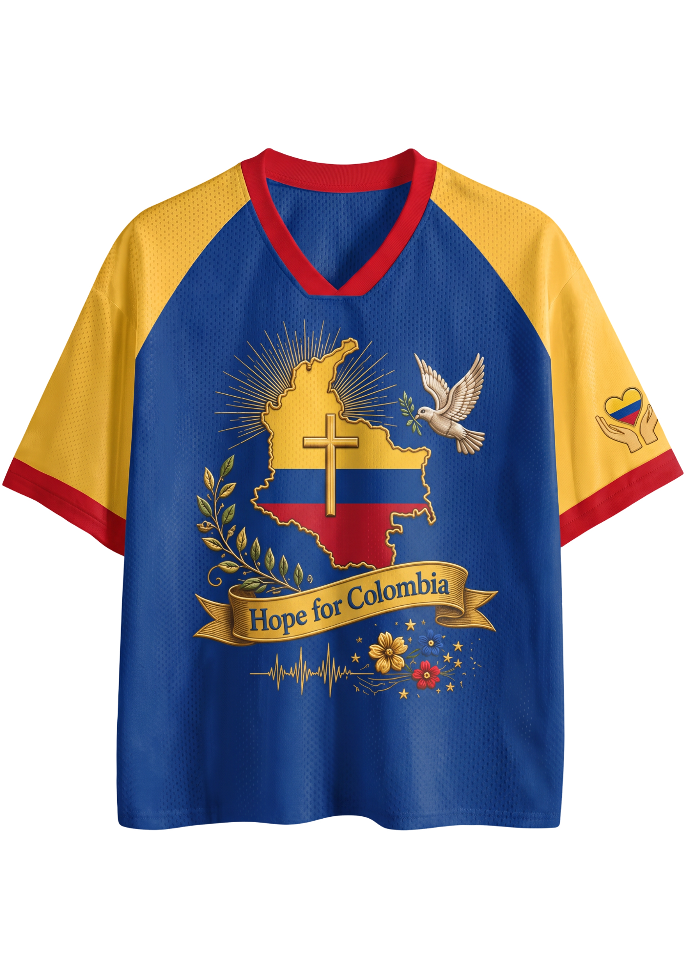 Hope for Colombia Patriotic Mesh Jersey Shirt