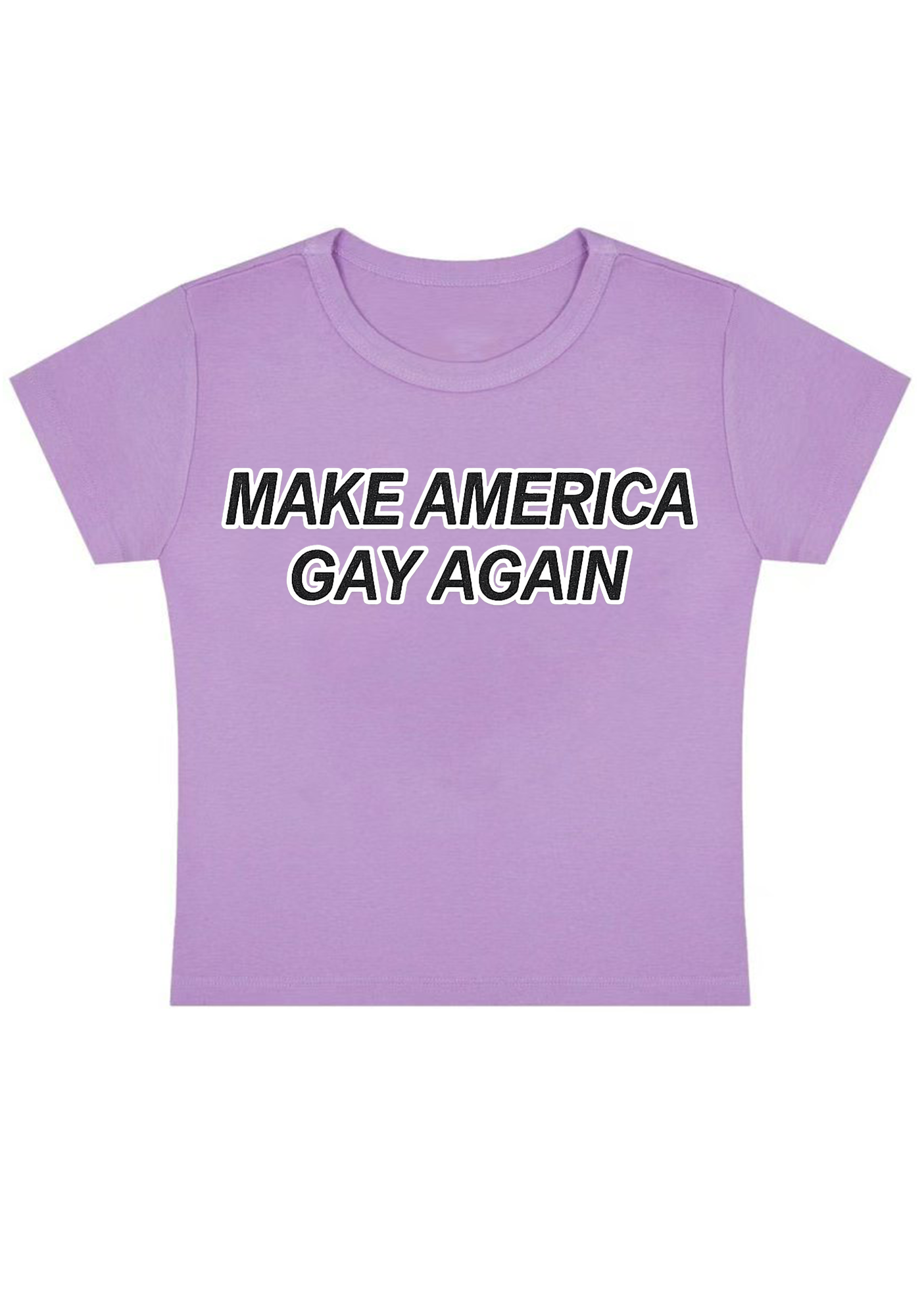 Make America Gay Again Y2K Baby Tee