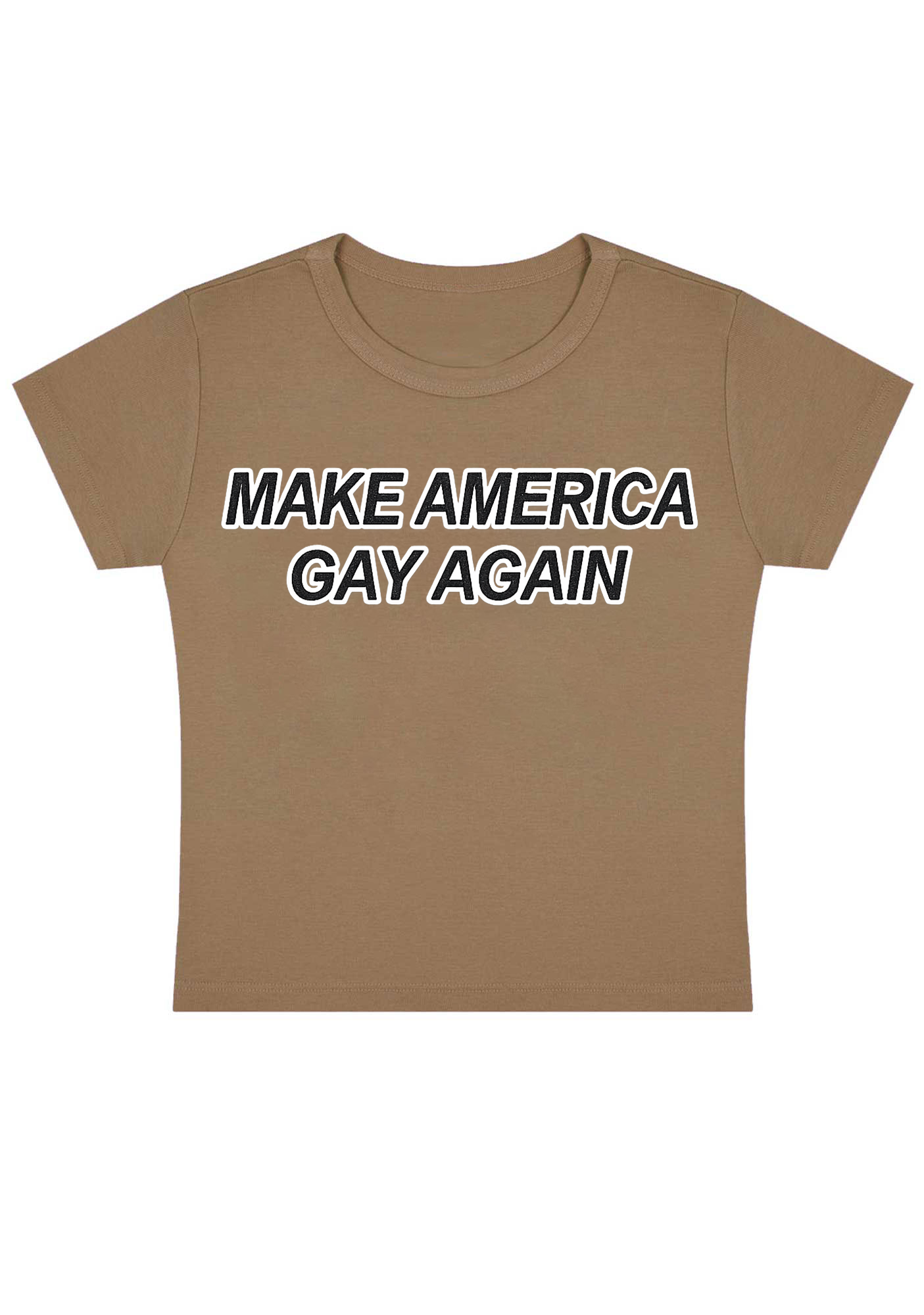Make America Gay Again Y2K Baby Tee