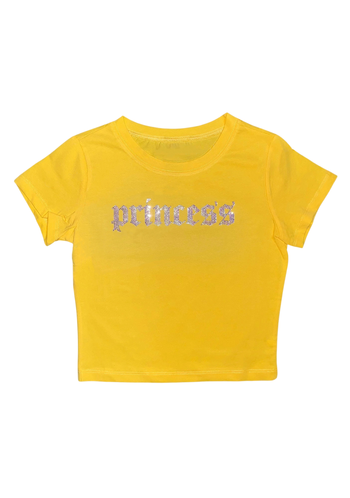 Princess Rhinestone Y2K Baby Tee