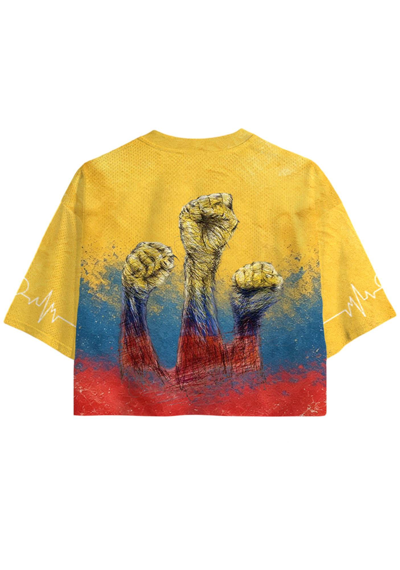 Colombia Strong Pray For Colombia Cropped Jersey Shirt