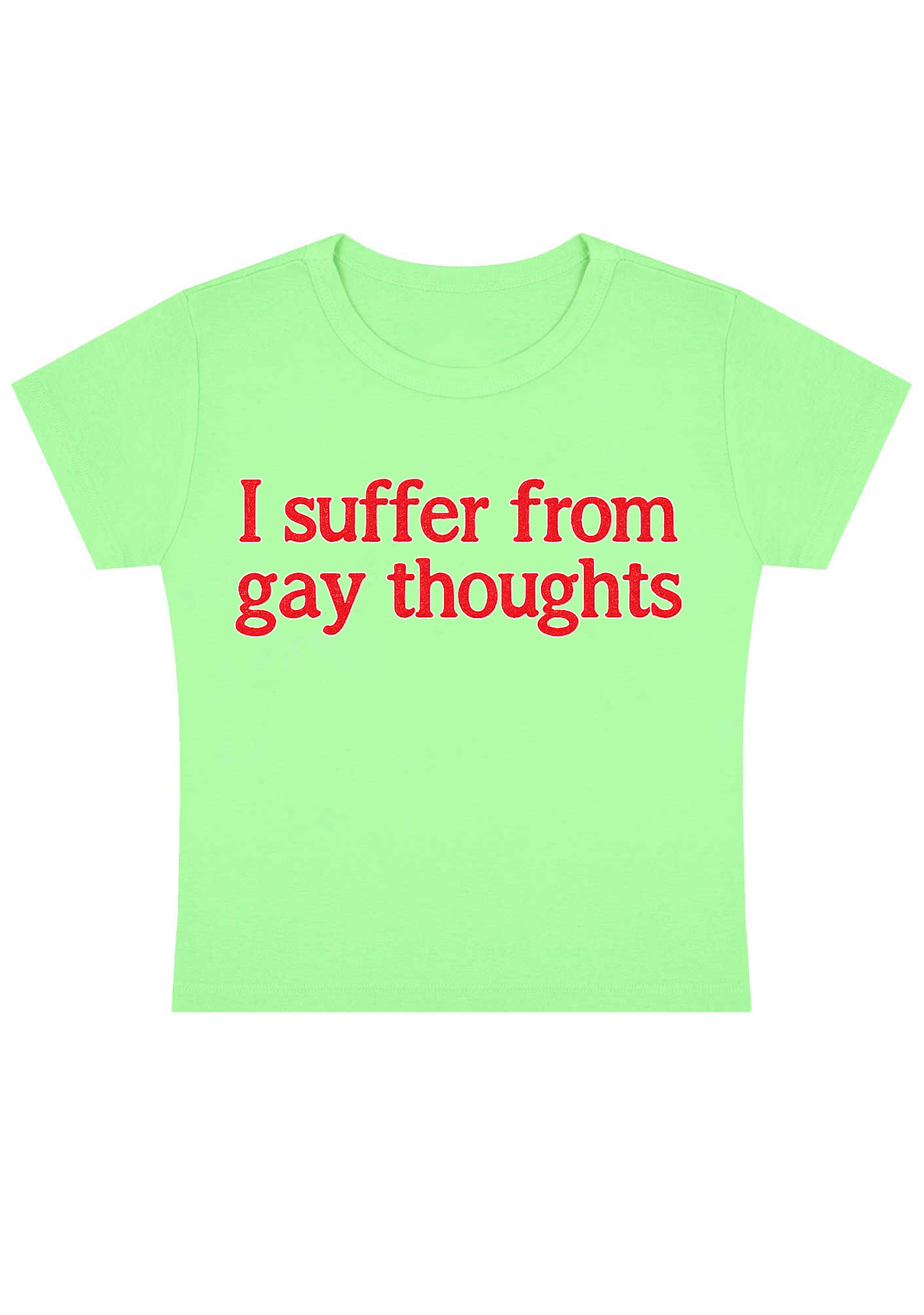 I Suffer From Gay Thoughts Y2K Baby Tee