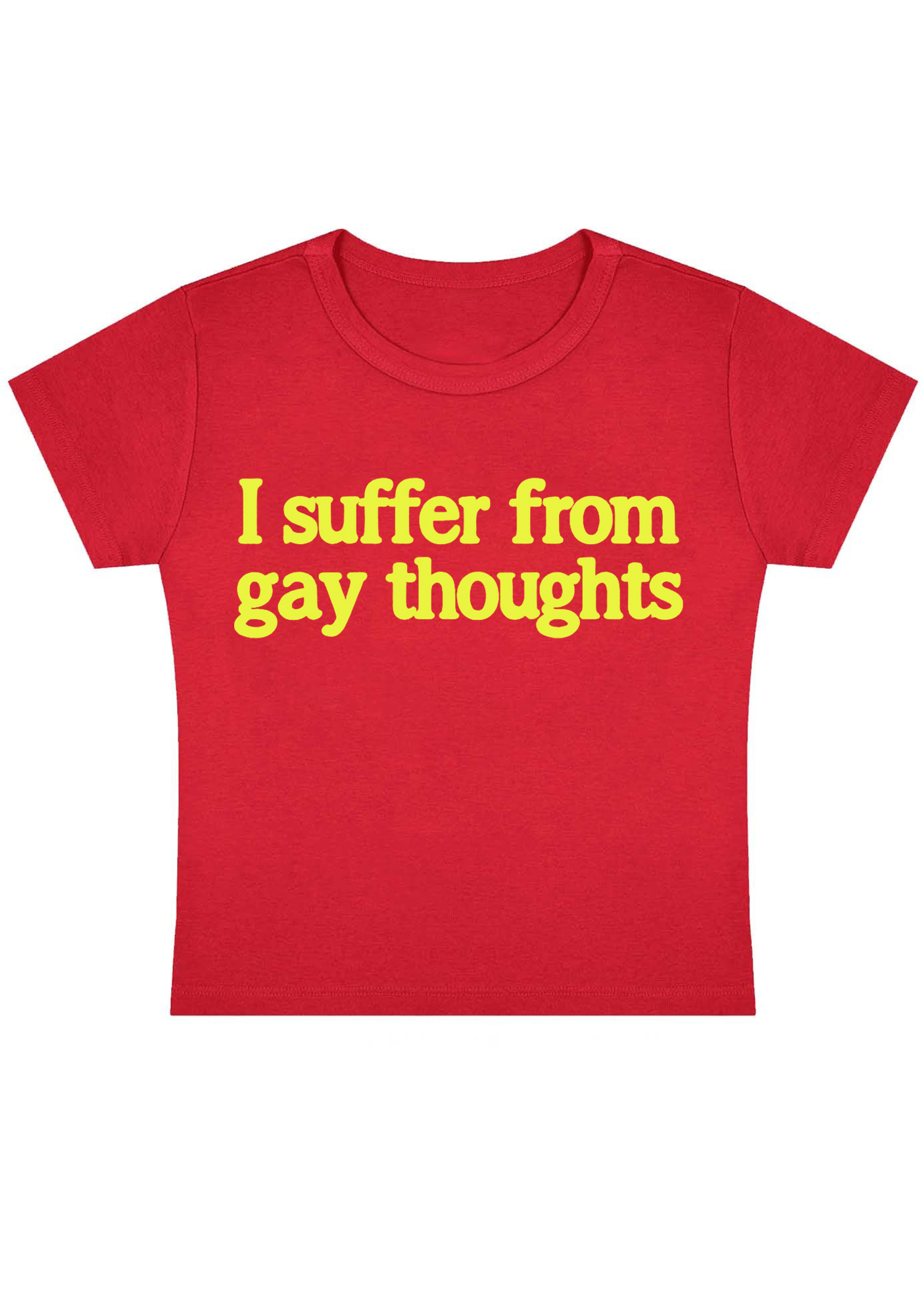 I Suffer From Gay Thoughts Y2K Baby Tee