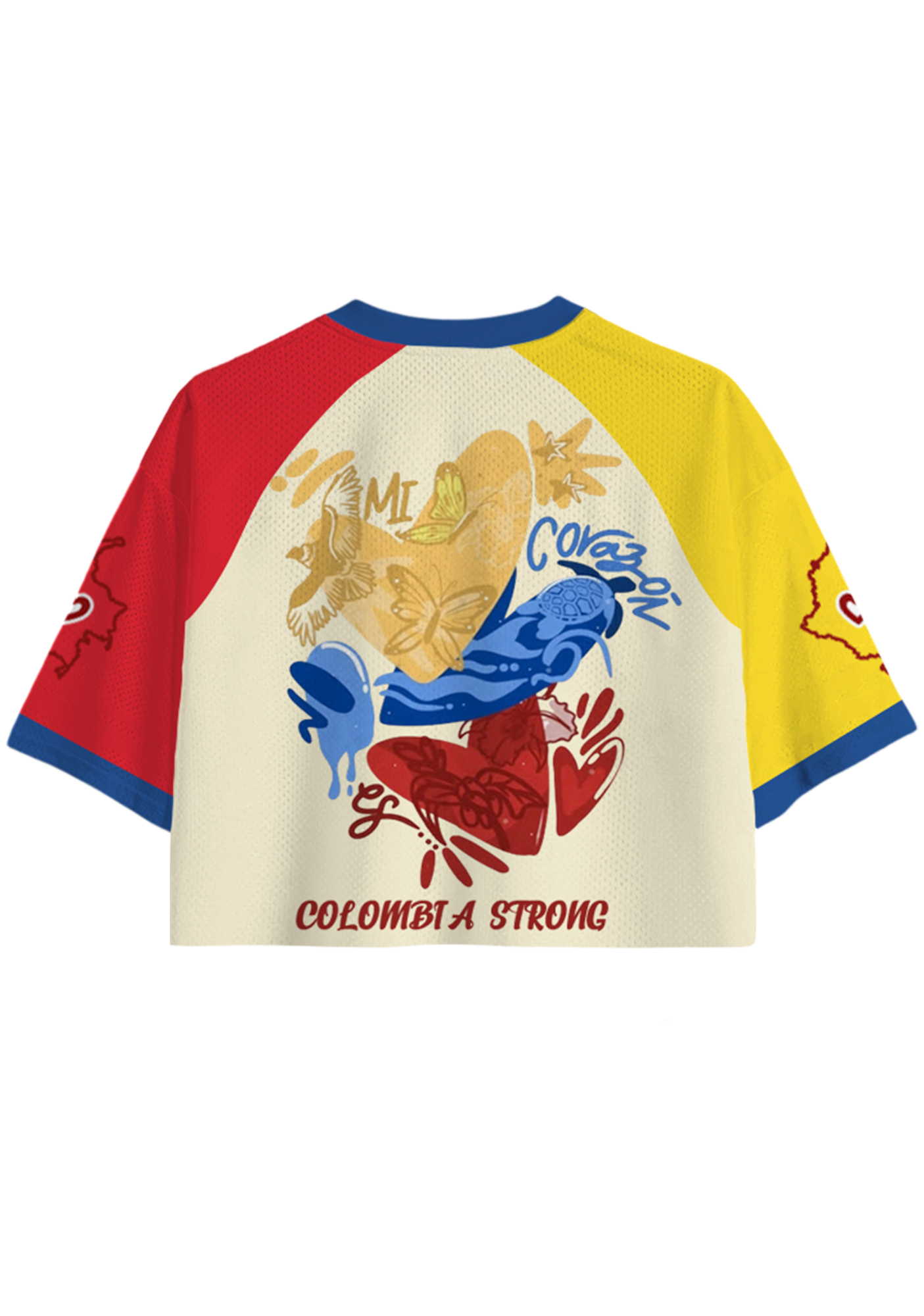 Venezuela Map Bandage Cropped Jersey Shirt