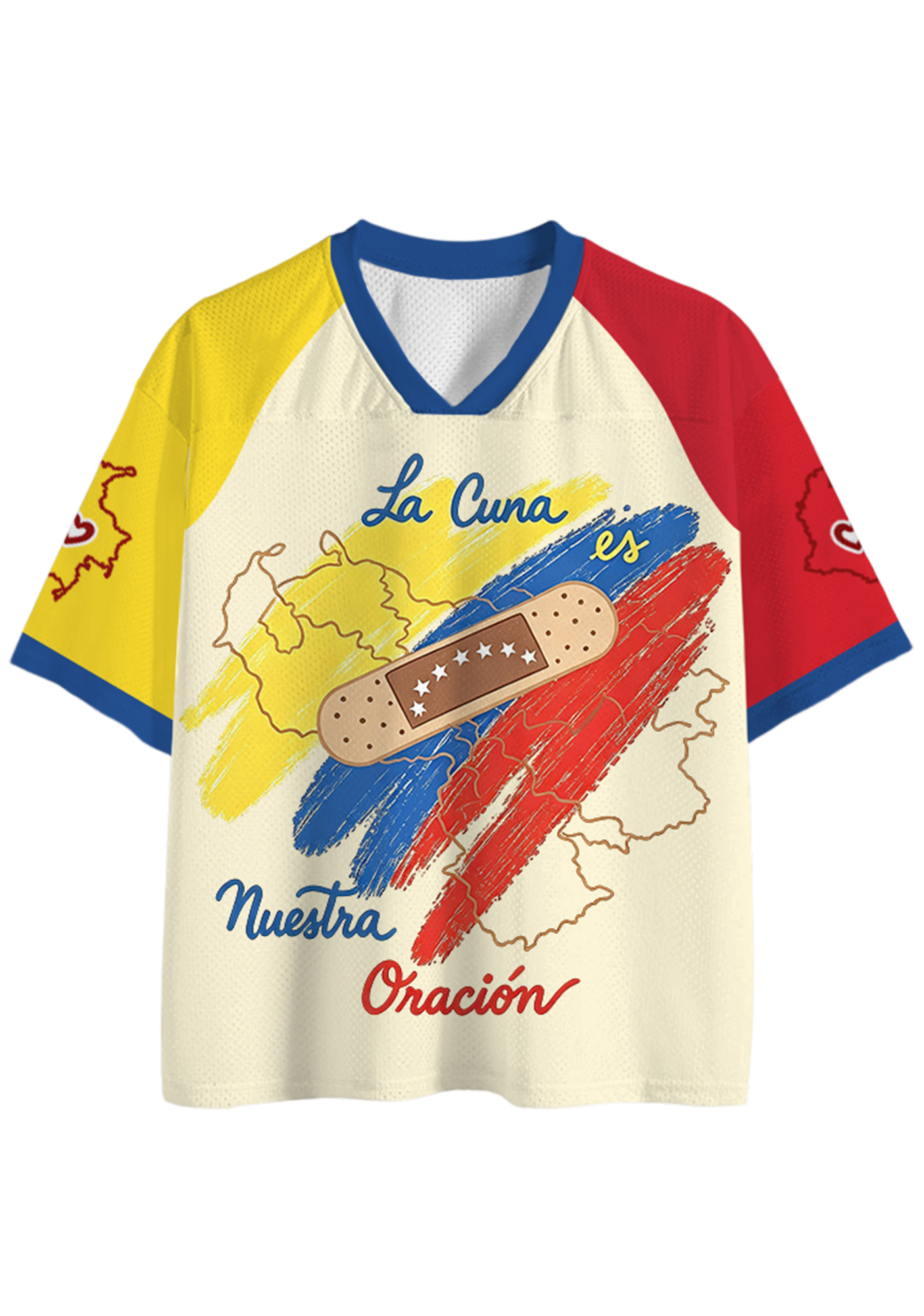Venezuela Map Bandage Mesh Jersey Shirt