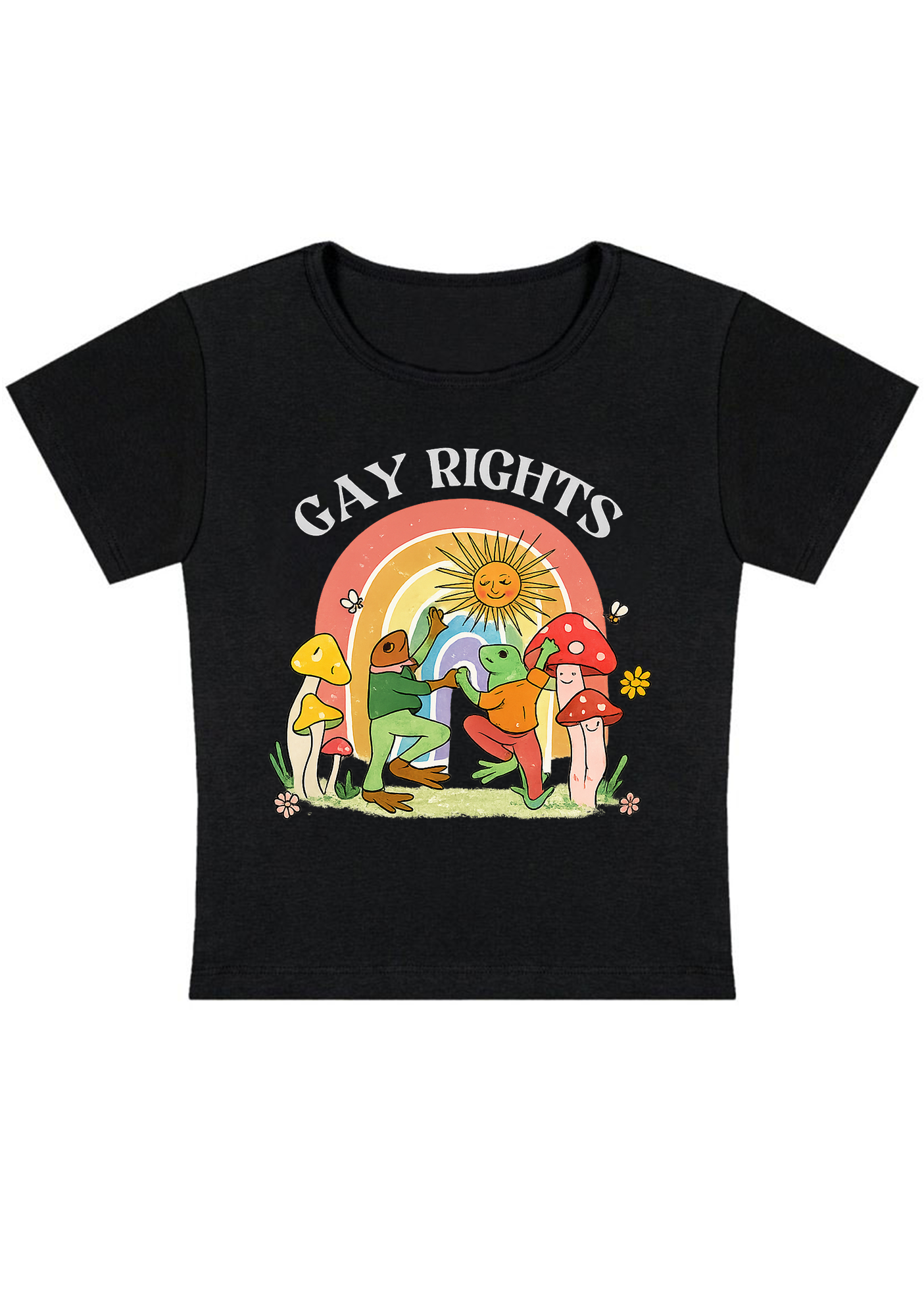 Gay Rights Thoughts Y2K Baby Tee