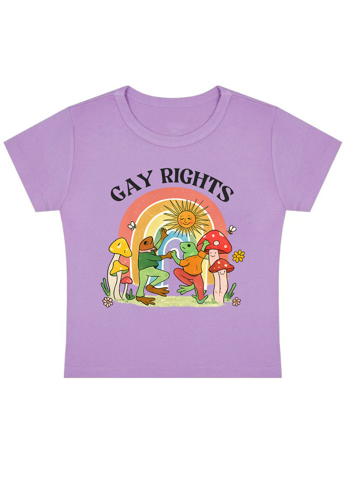 Gay Rights Thoughts Y2K Baby Tee