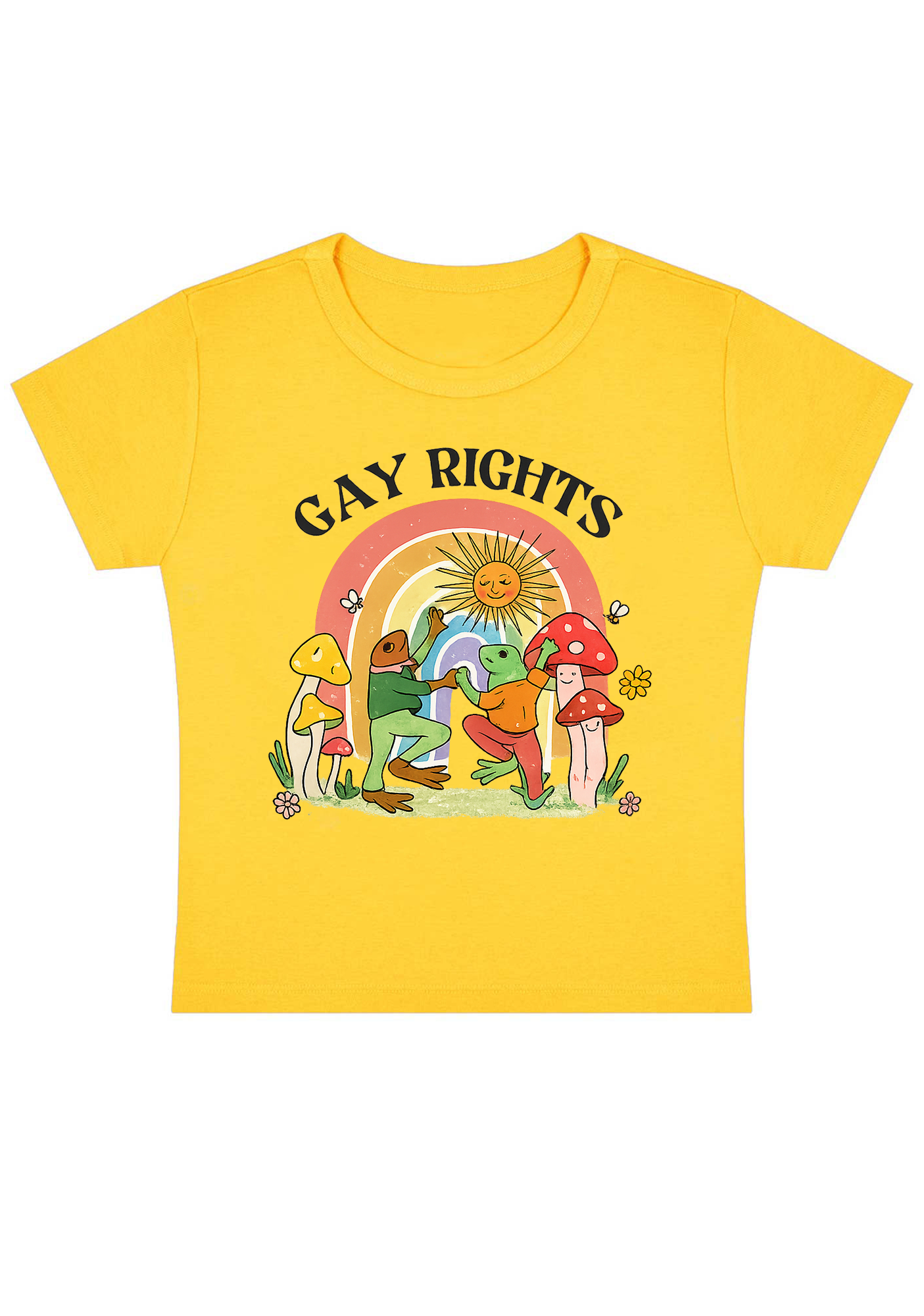 Gay Rights Thoughts Y2K Baby Tee
