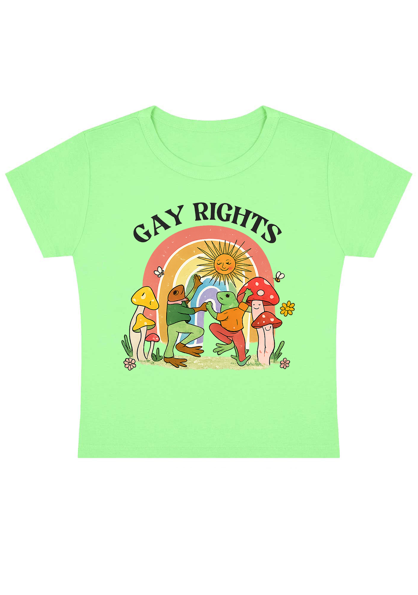 Gay Rights Thoughts Y2K Baby Tee