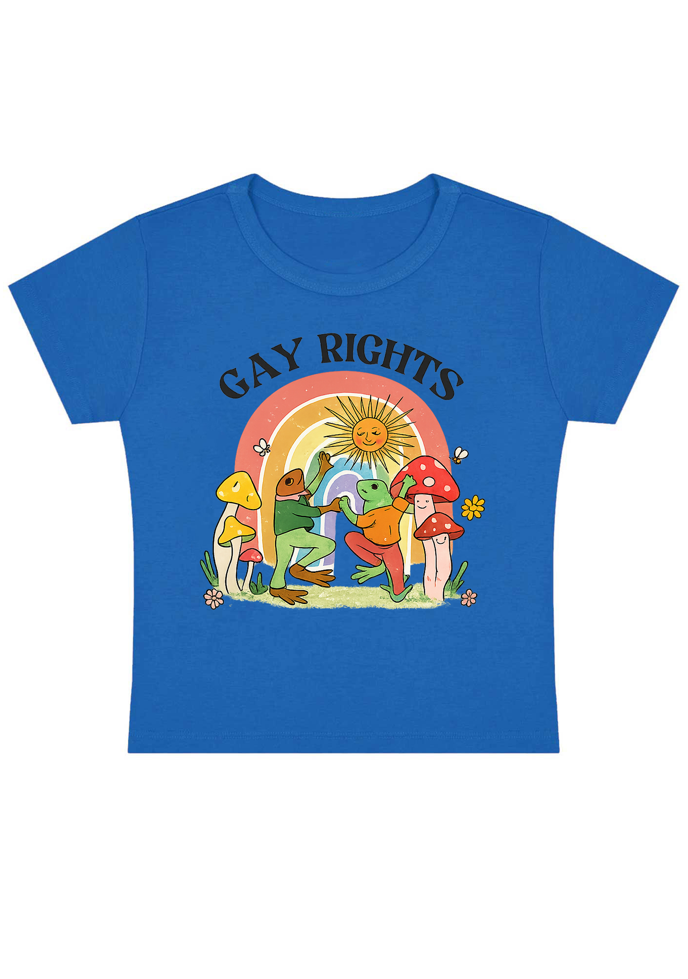 Gay Rights Thoughts Y2K Baby Tee