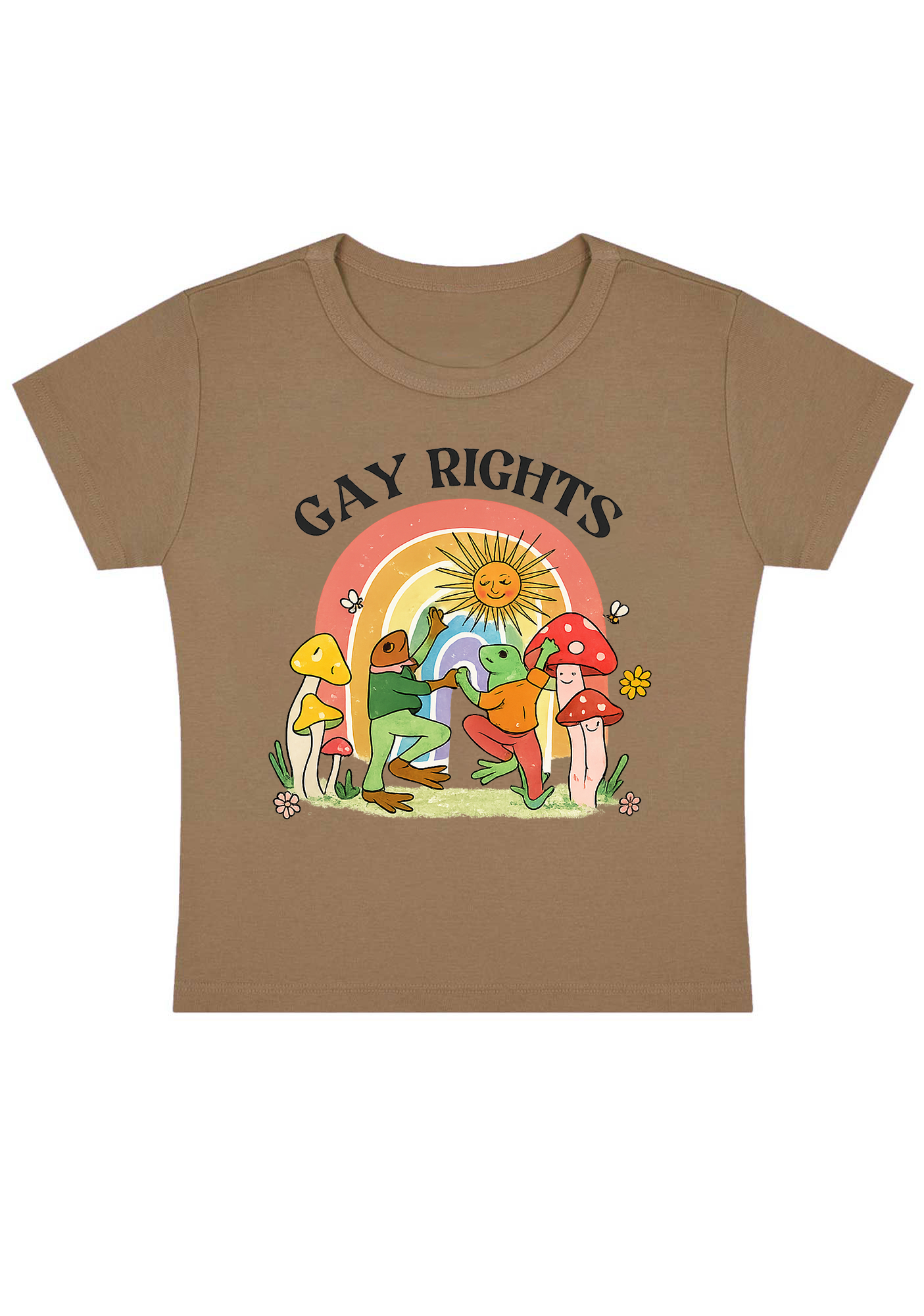 Gay Rights Thoughts Y2K Baby Tee