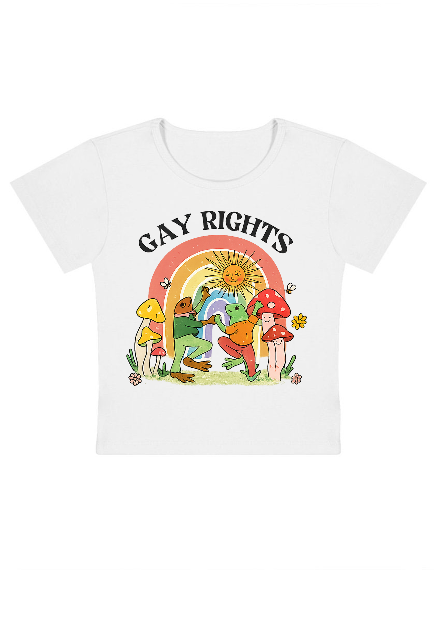Gay Rights Thoughts Y2K Baby Tee