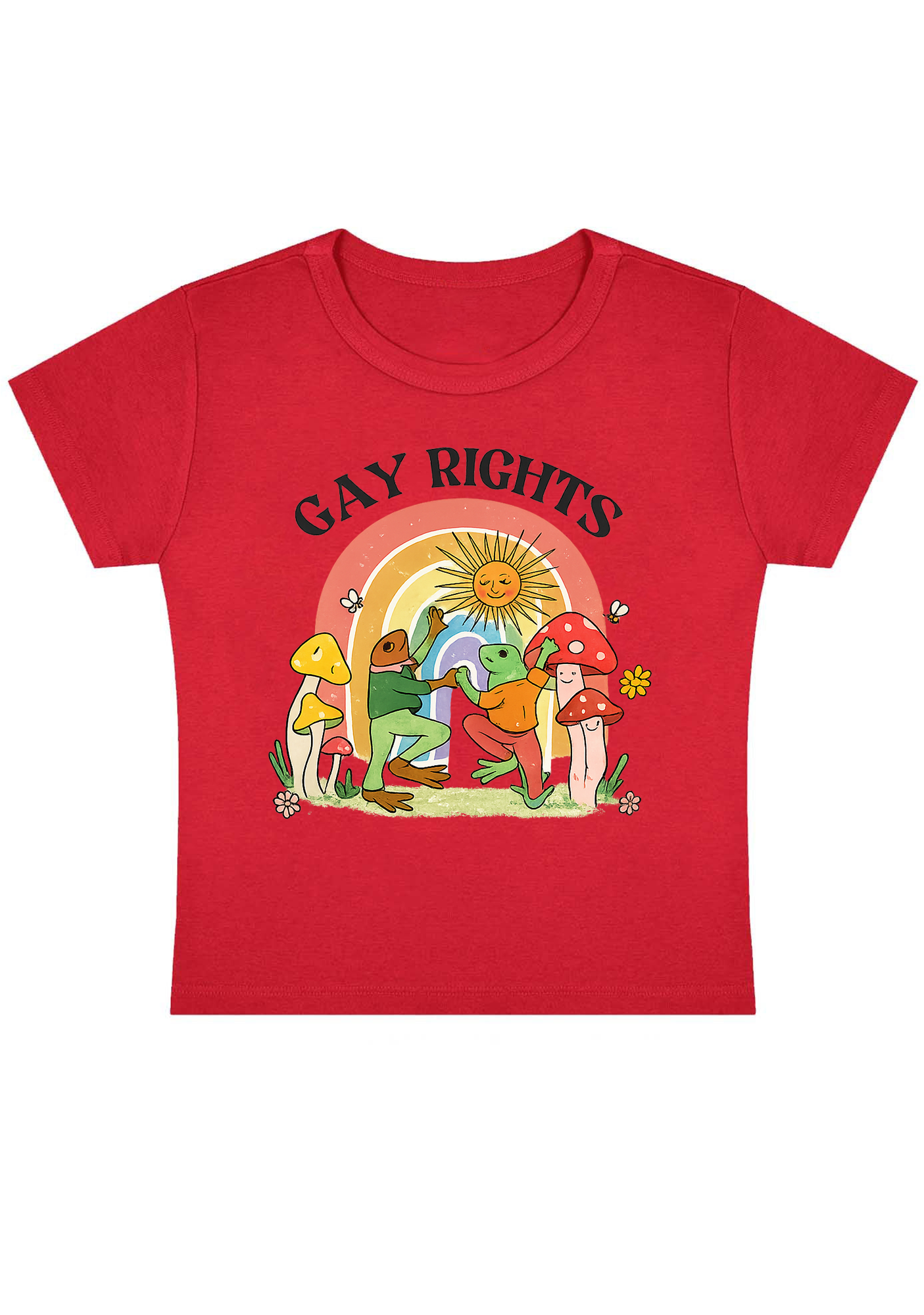 Gay Rights Thoughts Y2K Baby Tee