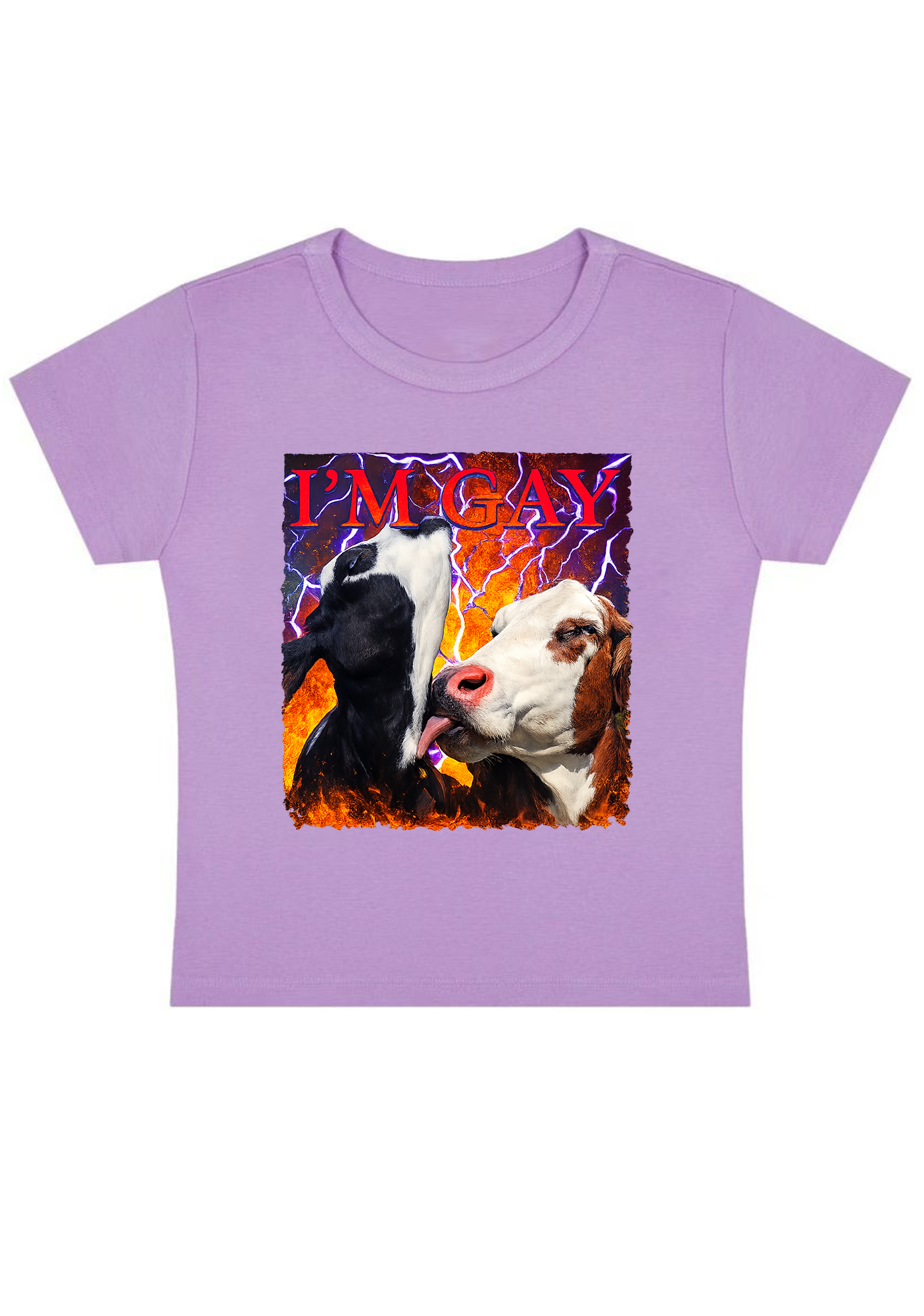 I'm Gay Y2k Baby Tee