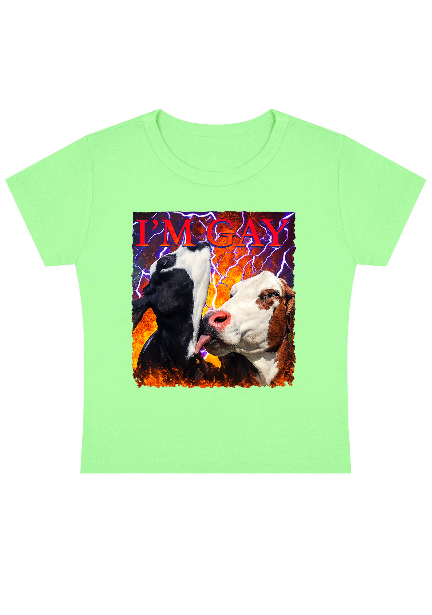 I'm Gay Y2k Baby Tee