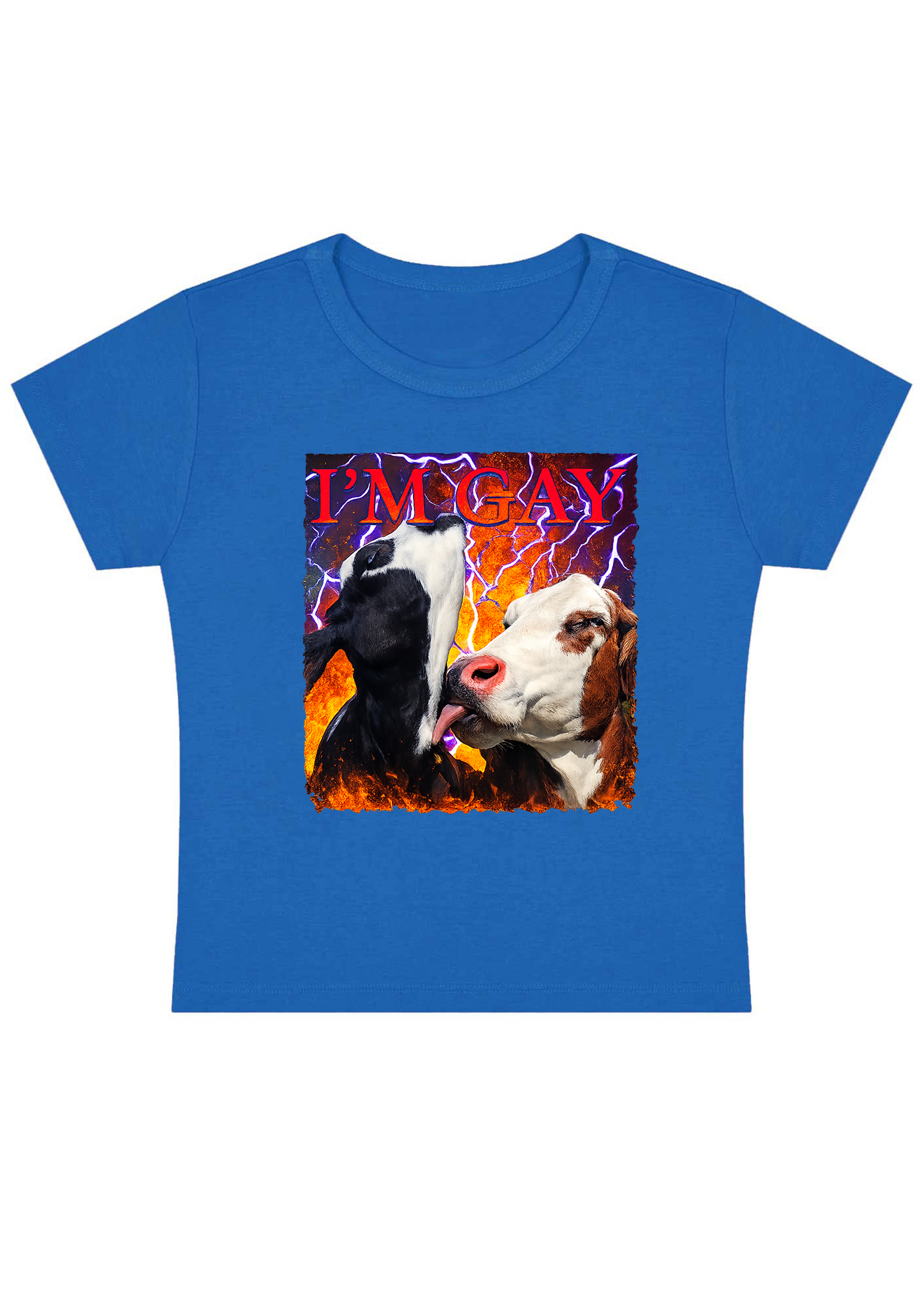 I'm Gay Y2k Baby Tee