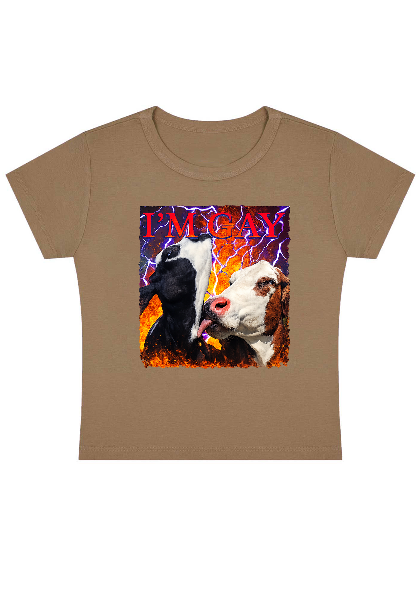 I'm Gay Y2k Baby Tee