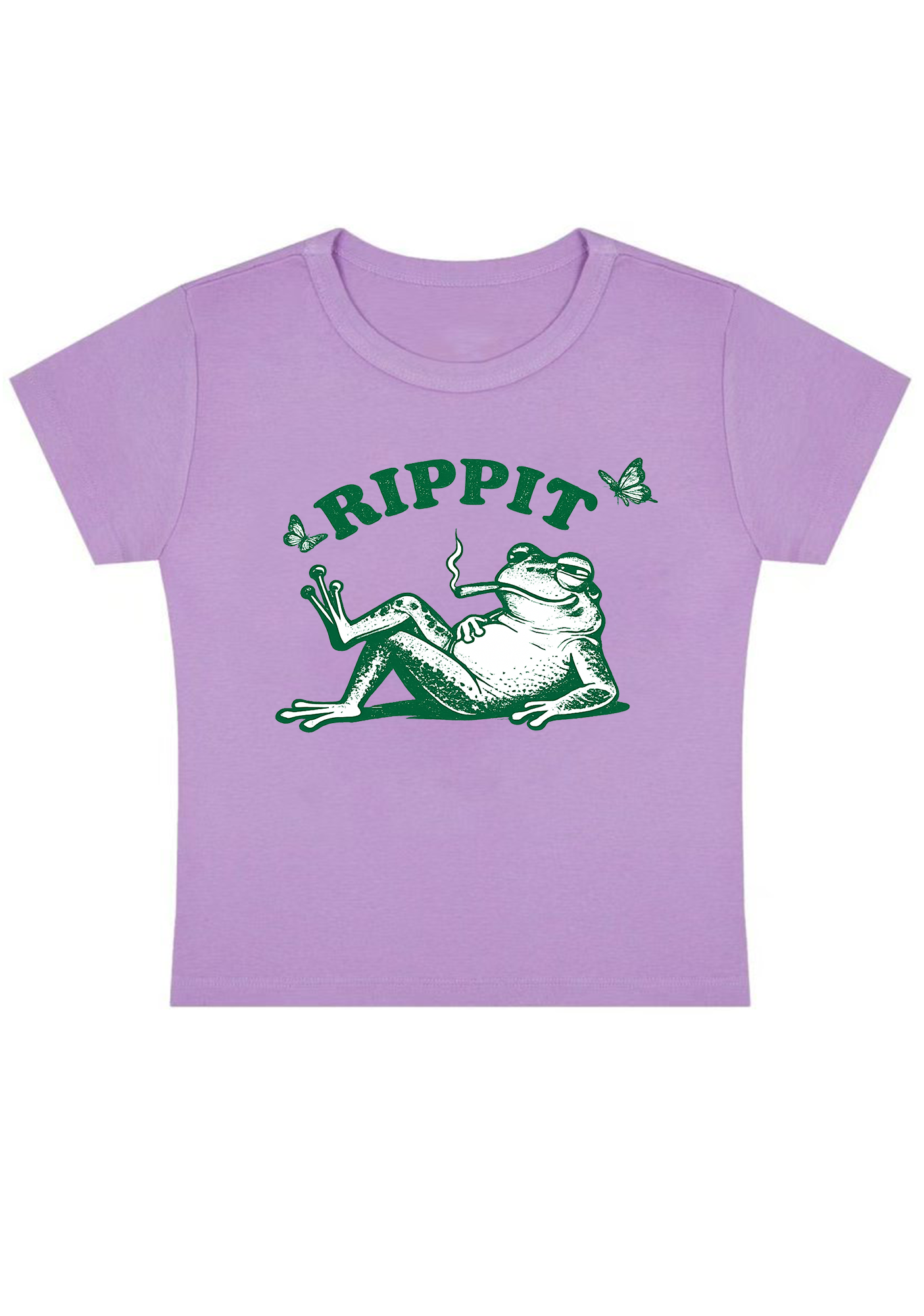 Rippit Frog Y2K Baby Tee