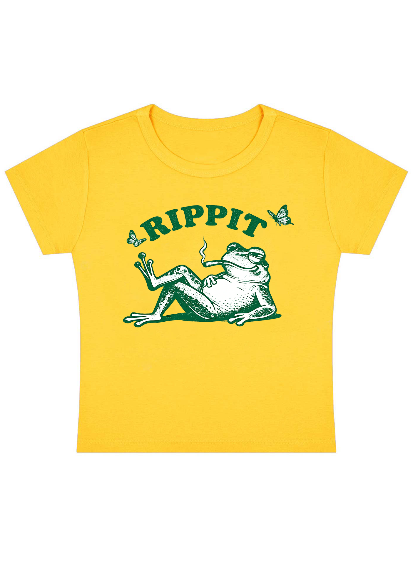 Rippit Frog Y2K Baby Tee