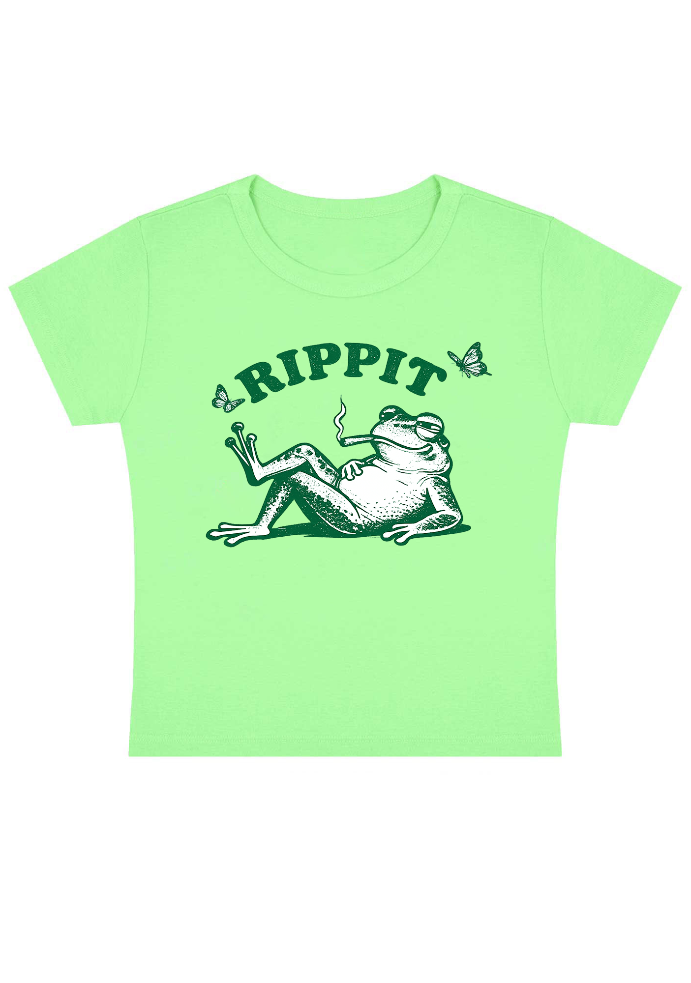 Rippit Frog Y2K Baby Tee