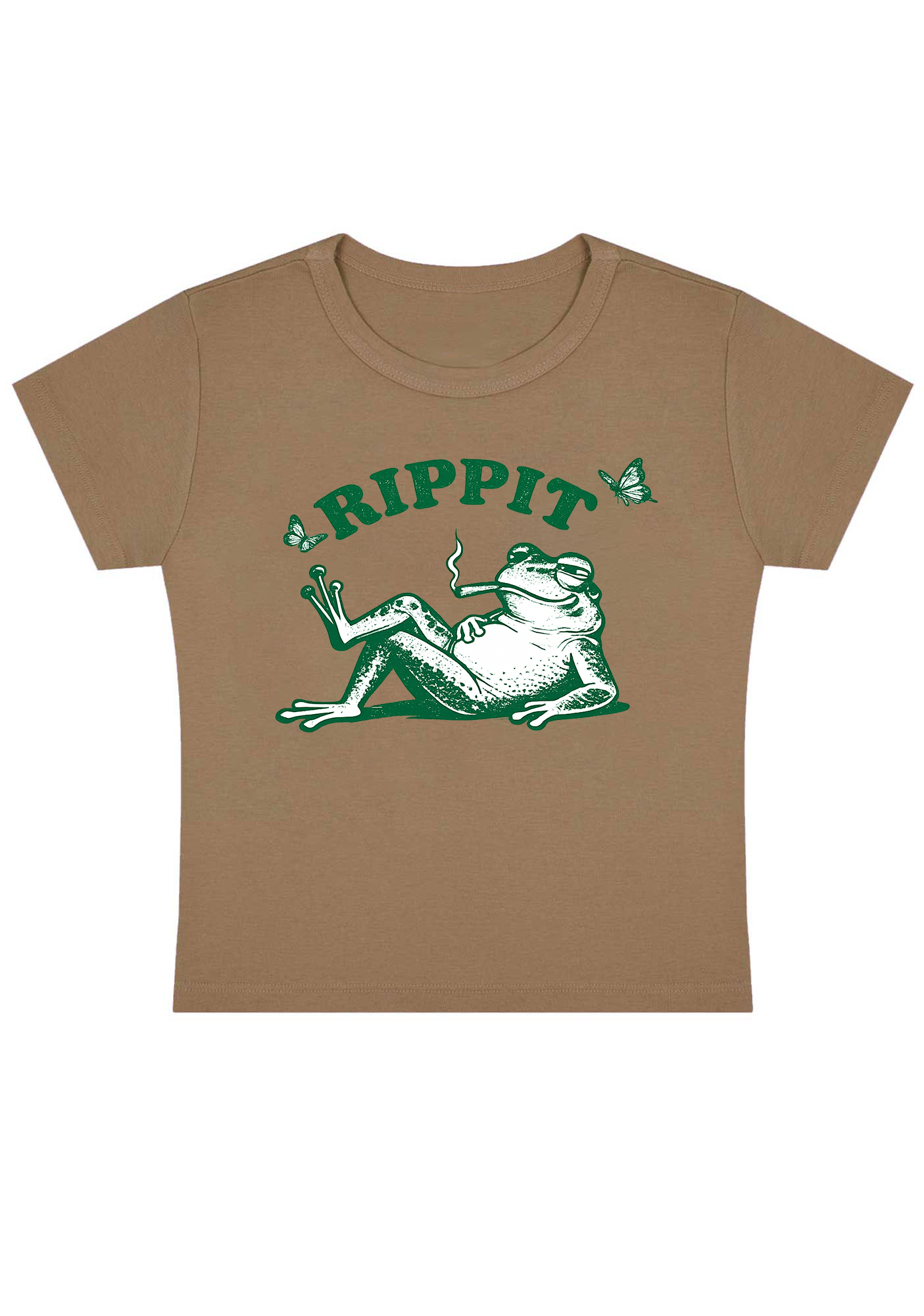 Rippit Frog Y2K Baby Tee