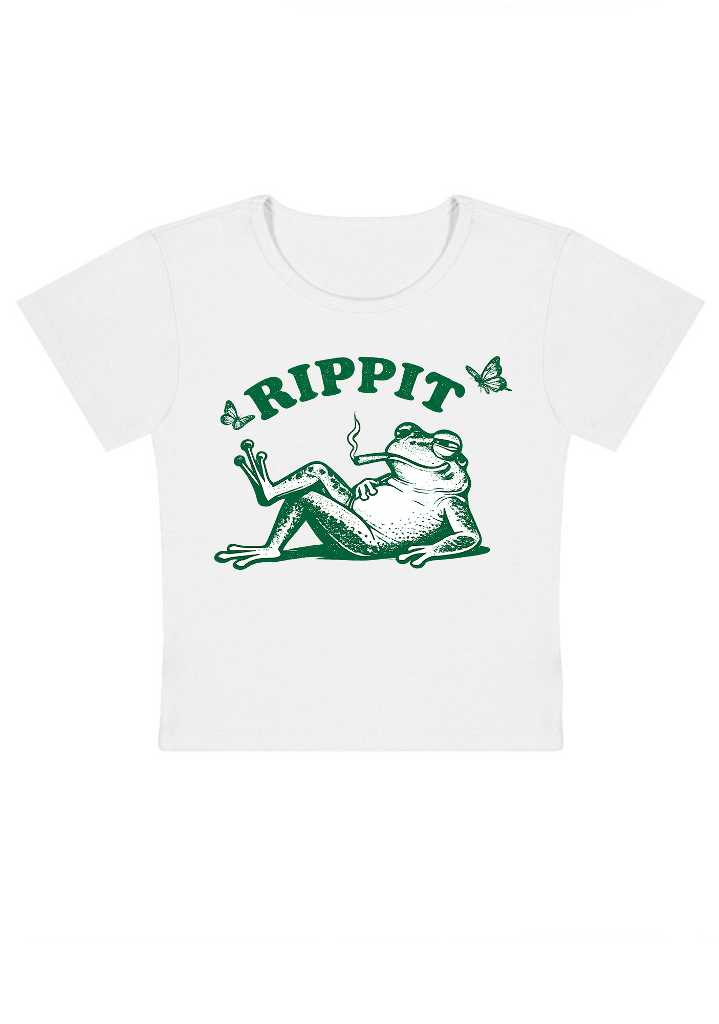 Rippit Frog Y2K Baby Tee