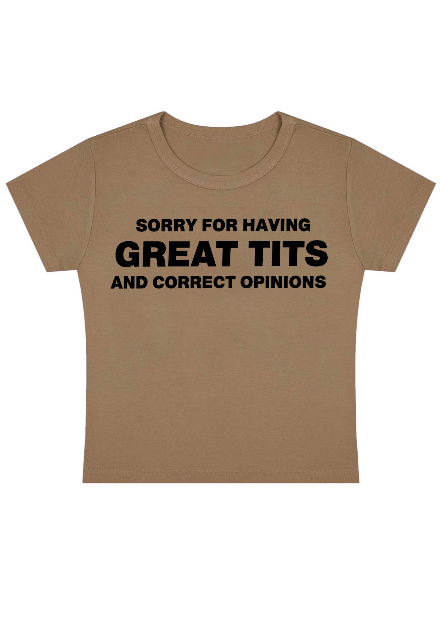 Sorry For Having Great Txxs Y2K Baby Tee