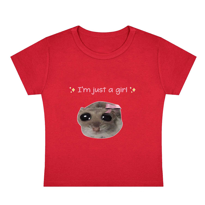I‘m Just A Girl Y2K Baby Tee