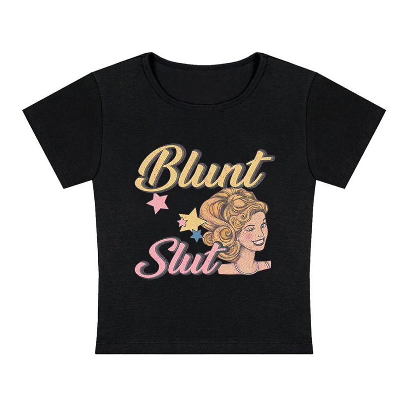 Blunt Slxt Y2K Baby Tee