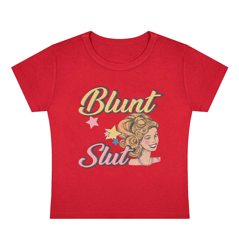 Blunt Slxt Y2K Baby Tee