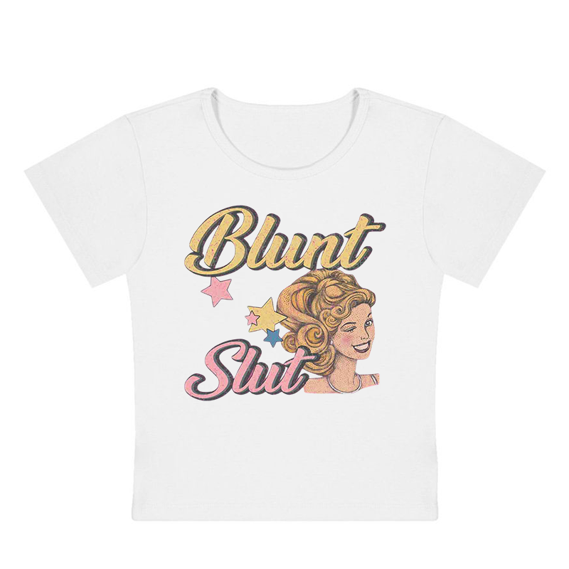 Blunt Slxt Y2K Baby Tee