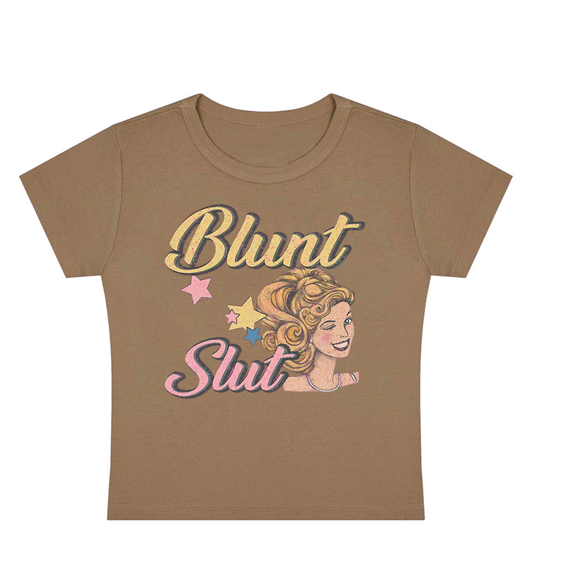 Blunt Slxt Y2K Baby Tee