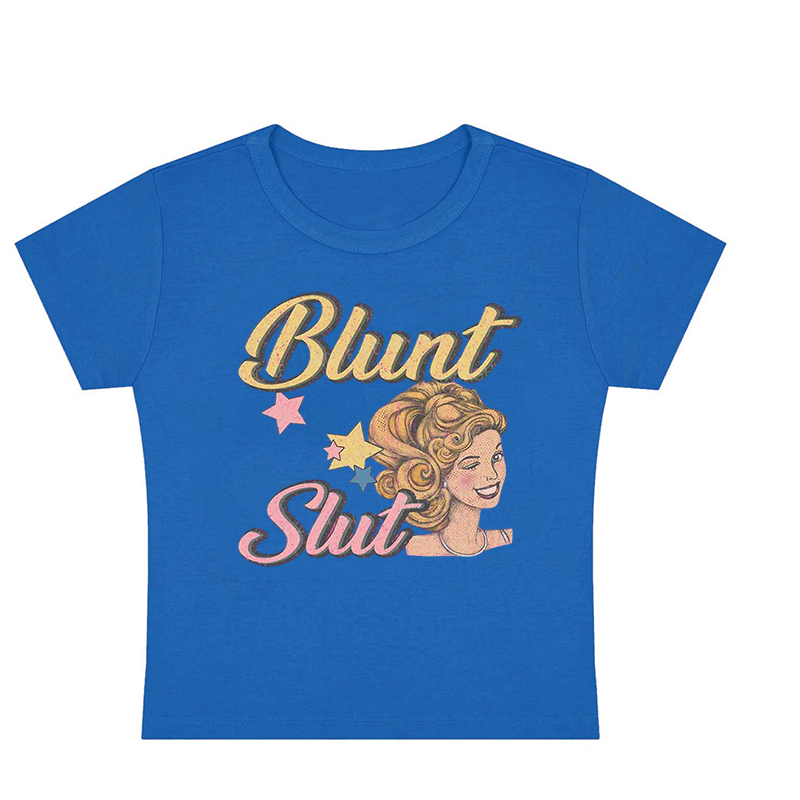 Blunt Slxt Y2K Baby Tee