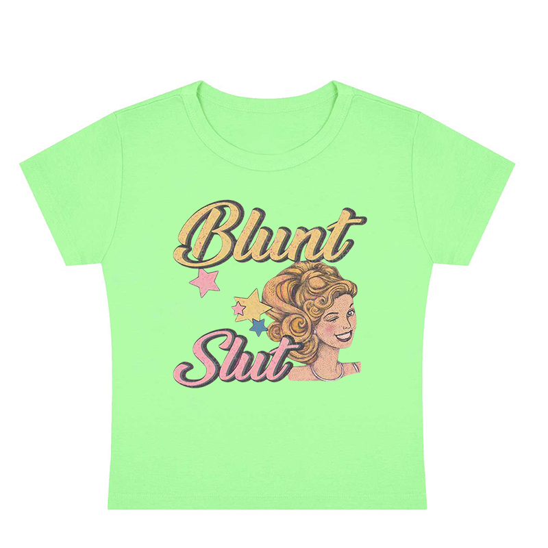Blunt Slxt Y2K Baby Tee
