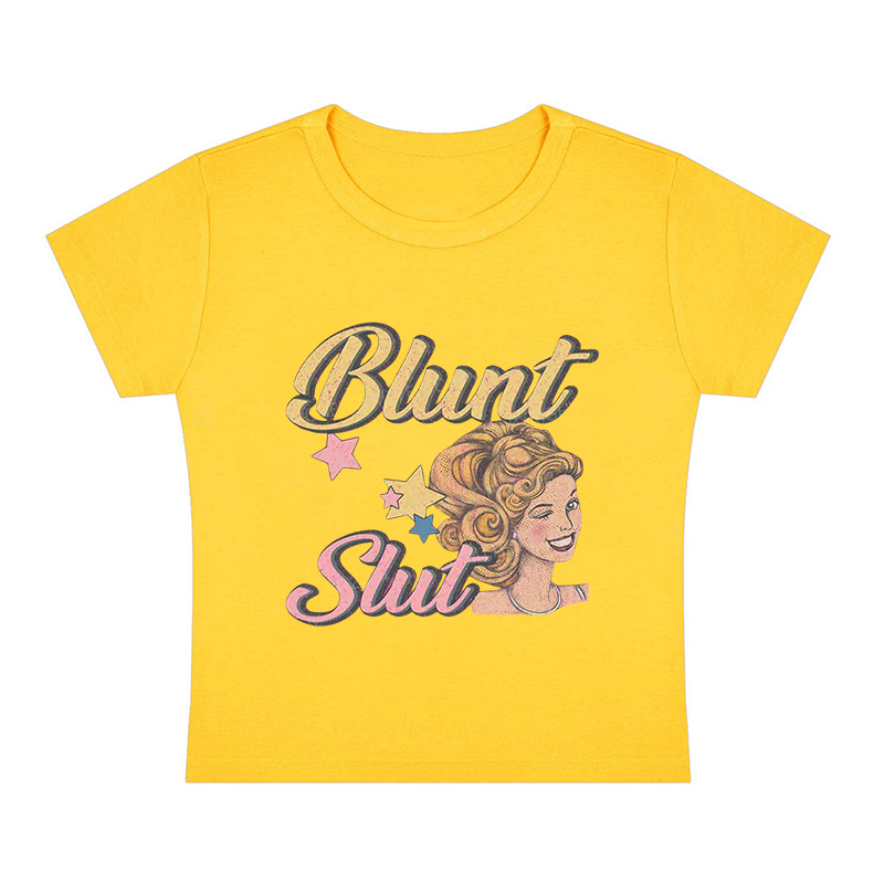 Blunt Slxt Y2K Baby Tee