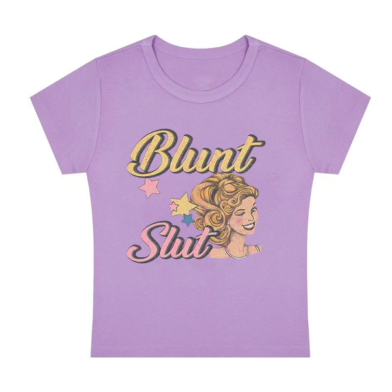 Blunt Slxt Y2K Baby Tee