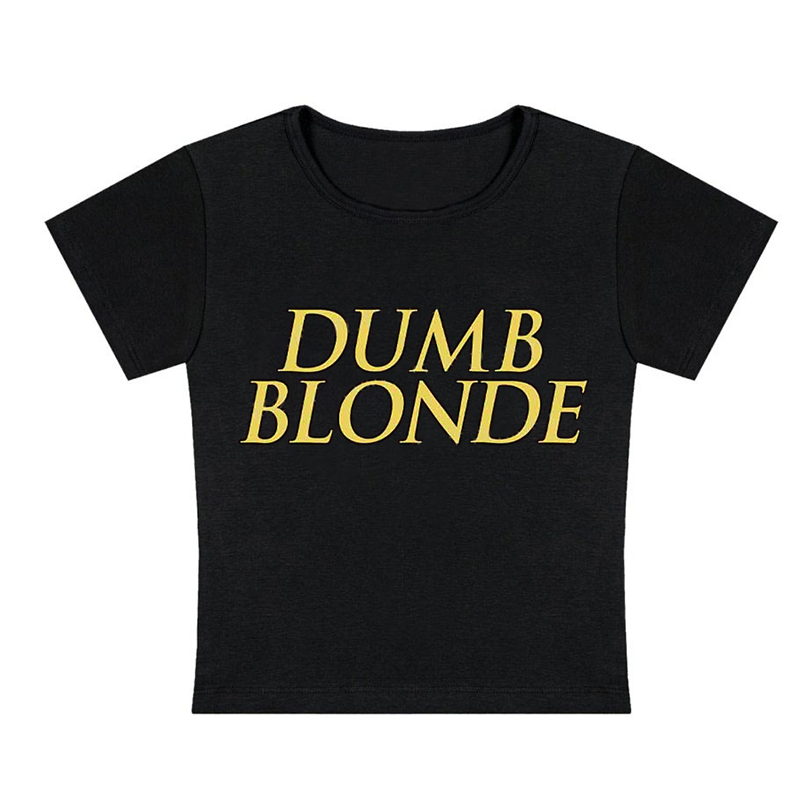 Dumb Blonde Y2K Baby Tee