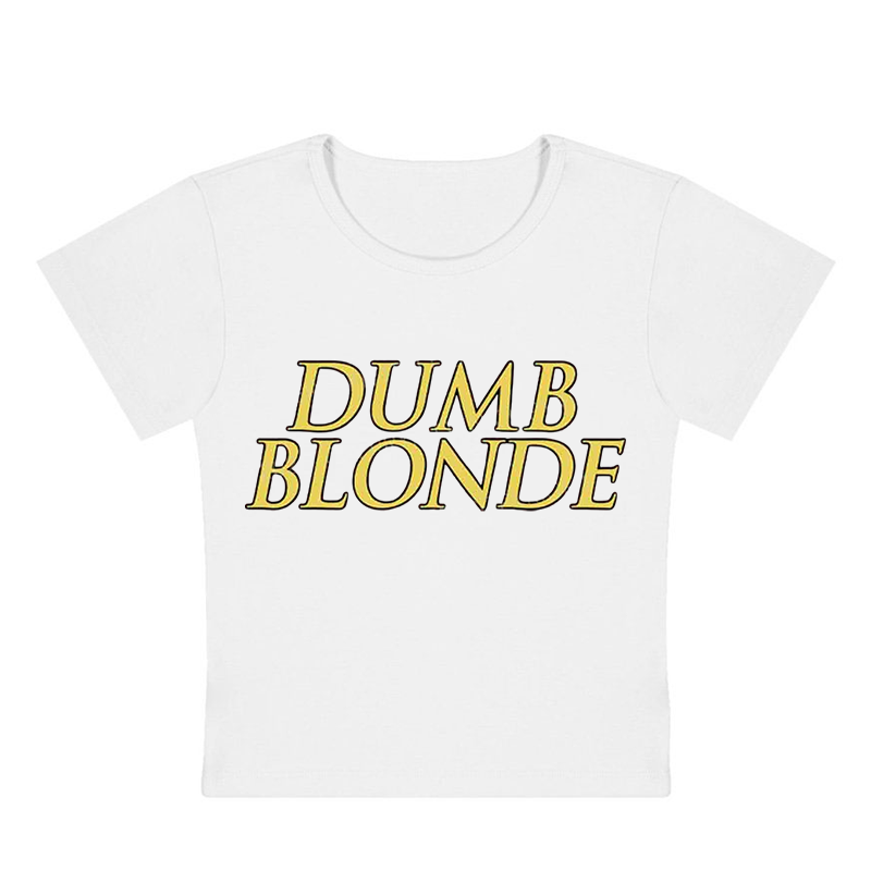 Dumb Blonde Y2K Baby Tee