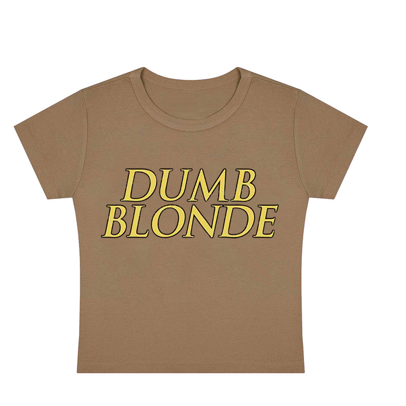 Dumb Blonde Y2K Baby Tee