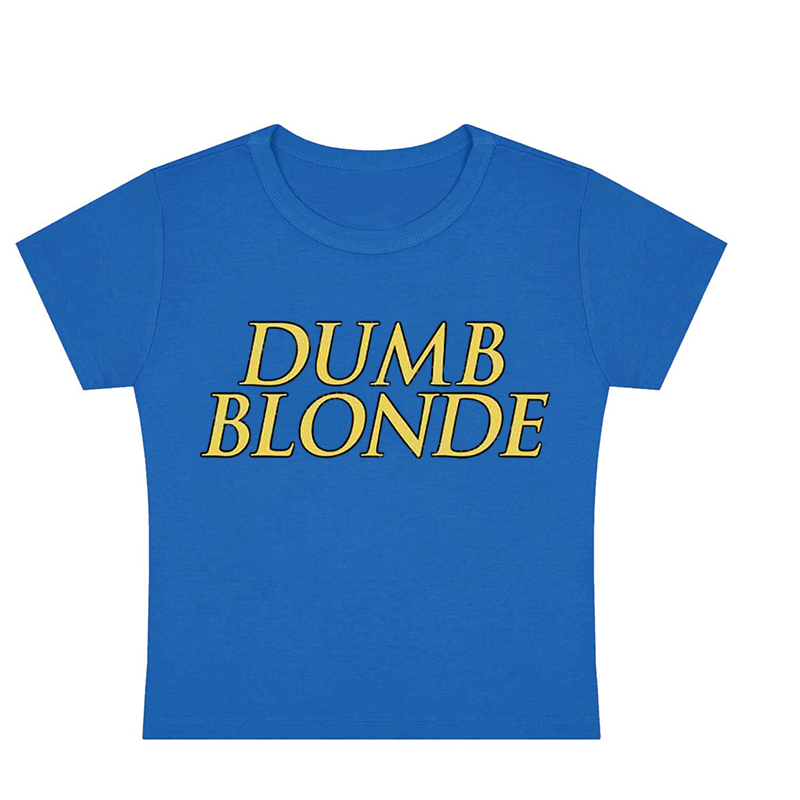 Dumb Blonde Y2K Baby Tee