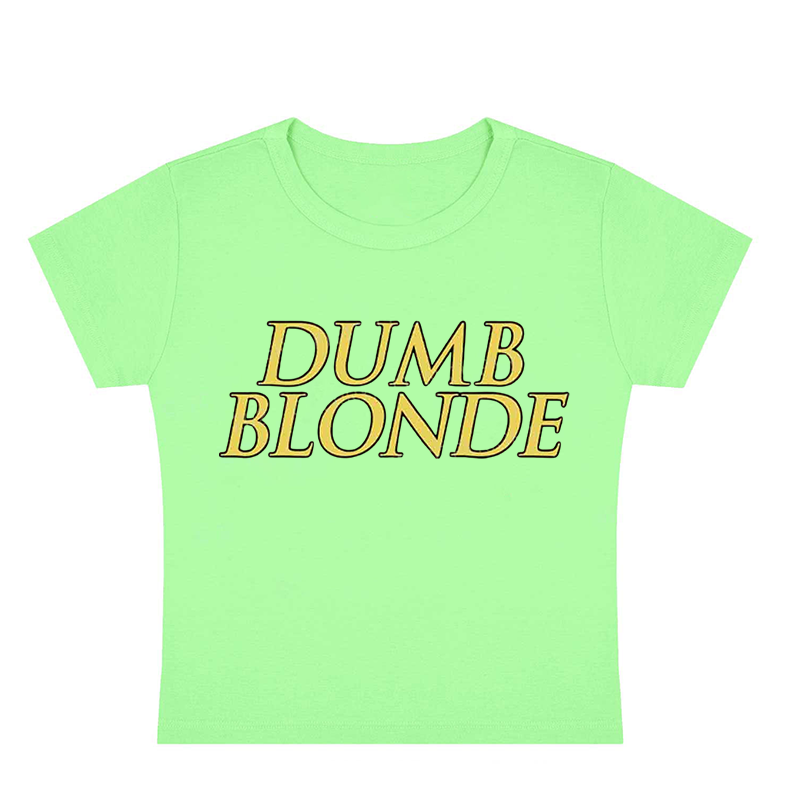 Dumb Blonde Y2K Baby Tee