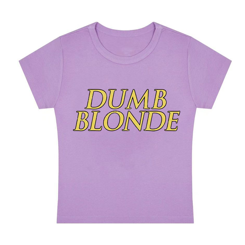 Dumb Blonde Y2K Baby Tee