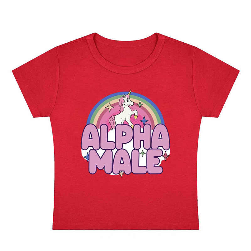 Alpha Male Y2K Baby Tee
