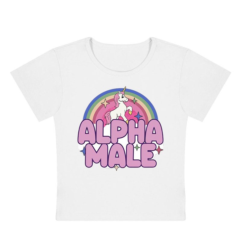 Alpha Male Y2K Baby Tee